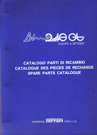 Ferrari 246 Dino GT Parts Catalogue 113/75