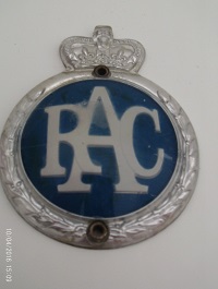 RAC Badge 1953