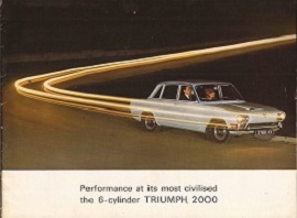 Triumph 2000 6 Cylinder Brochure