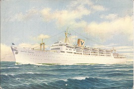 SS Castel Felice Sitmar Line Postcard 