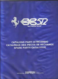 Ferrari BB512 Spare Parts Catalogue No.131/76