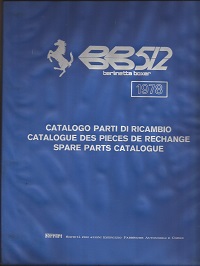 Ferrari Berlinetta Boxer 512 Spare Parts Catalogue
