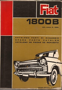 Fiat 1800B Spare Parts Catalog print no. 603.10.174
