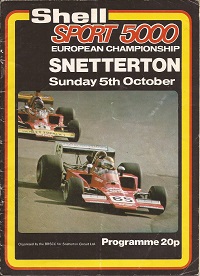 F5000 European Championship Snetterton Programme