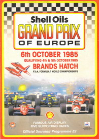 Formula One Grand Prix of Europe Programme